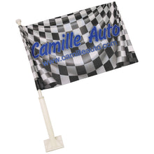 Load image into Gallery viewer, 10.5 X 16&quot;, DOUBLE SIDED, SUBLIMATABLE, CAR FLAG WITH POLE