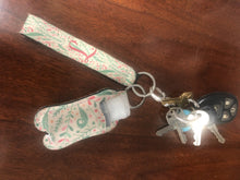 Load image into Gallery viewer, SUBLIMATABLE NEOPRENE HAND SANITIZER KEY RING